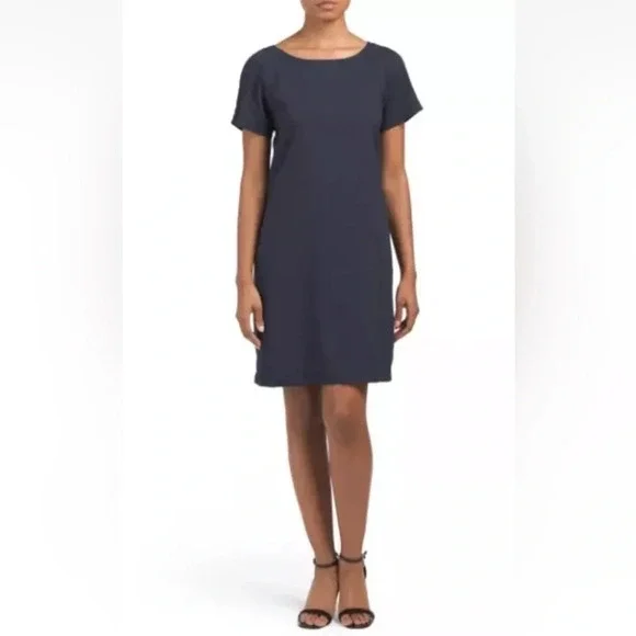 Theory Womens Lace Back‎ Raglan Caliver Linen Blend Dress Size 6 - Picture 1 of 6